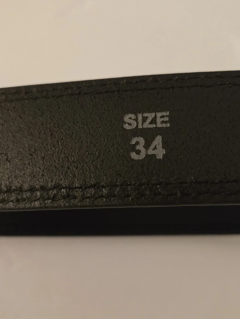 Dickies Mens Black Leather Belt 1.5